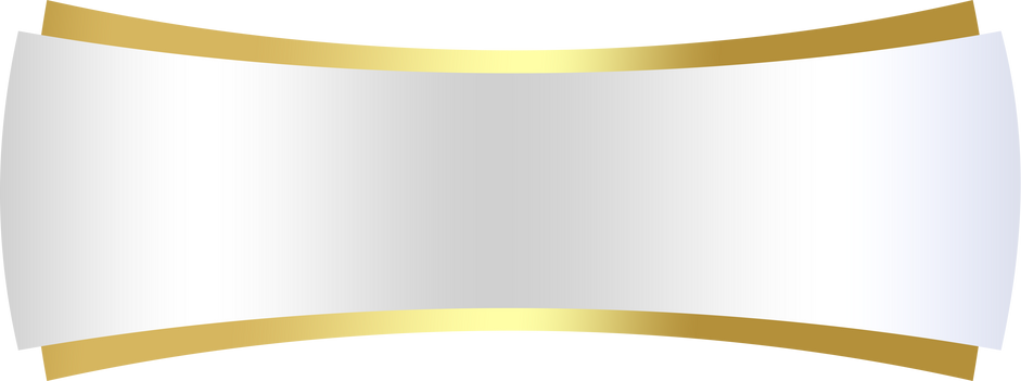 white banner curve gold